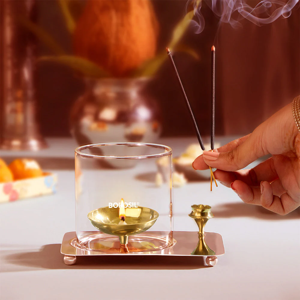 Borosil Aarti Diya, Medium - Image 4