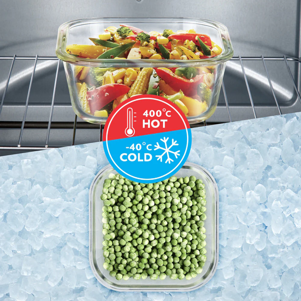 Ace Aroma Square Glass Lunch Box - Image 6