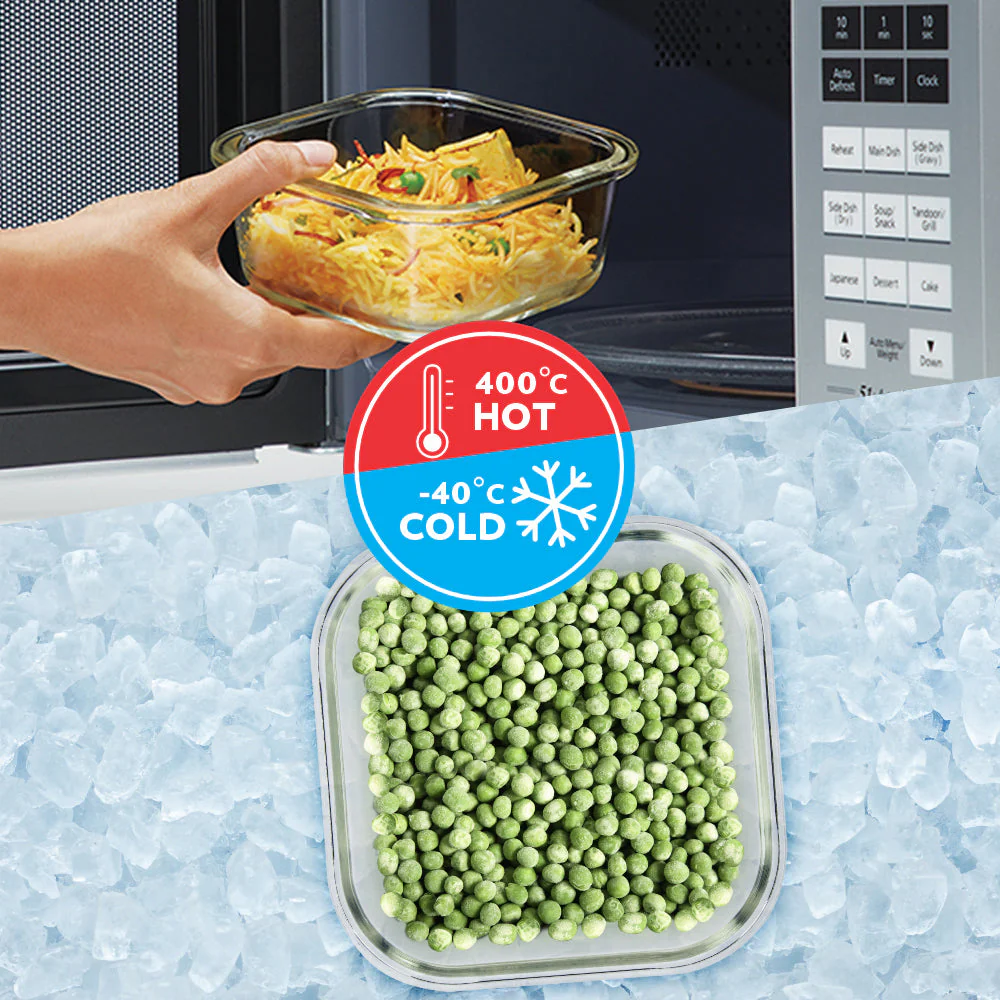 Ace Green Square Glass Lunch Box - Image 5