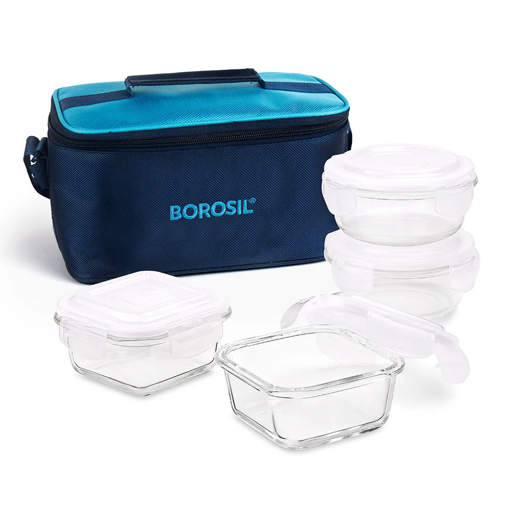 Alfa Blue Universal Glass Lunch Box - Image 2