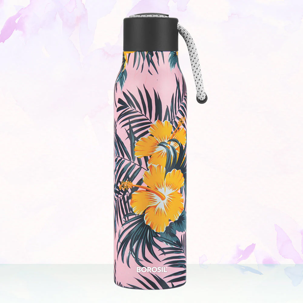 Aquasoul Vacuum Insulation Double Wall Bottle, Tropical - Image 2