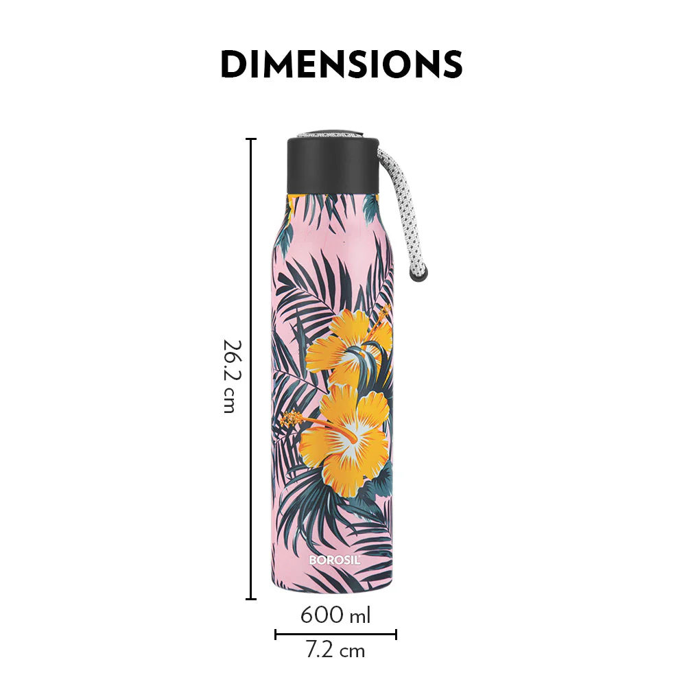 Aquasoul Vacuum Insulation Double Wall Bottle, Tropical - Image 3