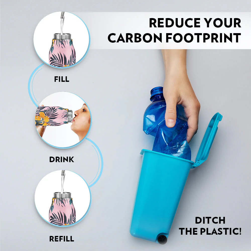 Aquasoul Vacuum Insulation Double Wall Bottle, Tropical - Image 5