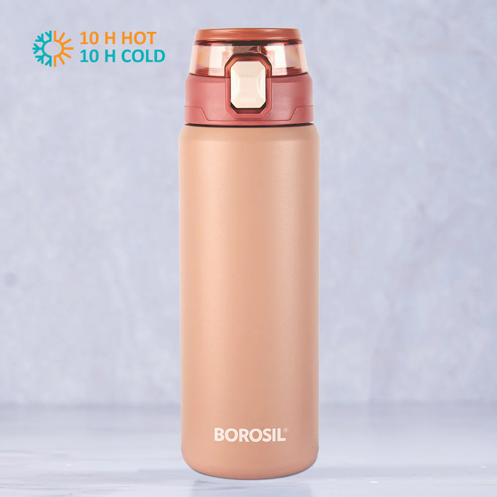 Personalised Aquasport Insulated Bottle, Peach - Image 2