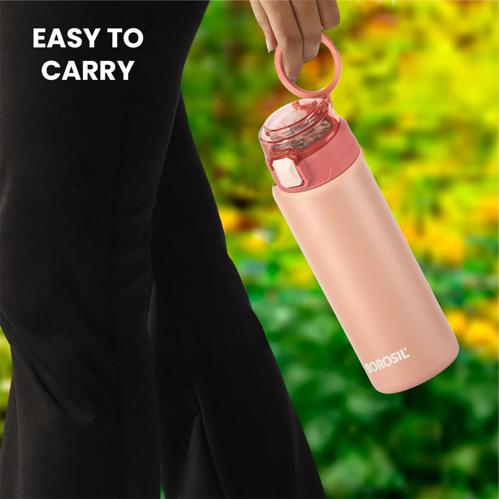 Personalised Aquasport Insulated Bottle, Peach - Image 6