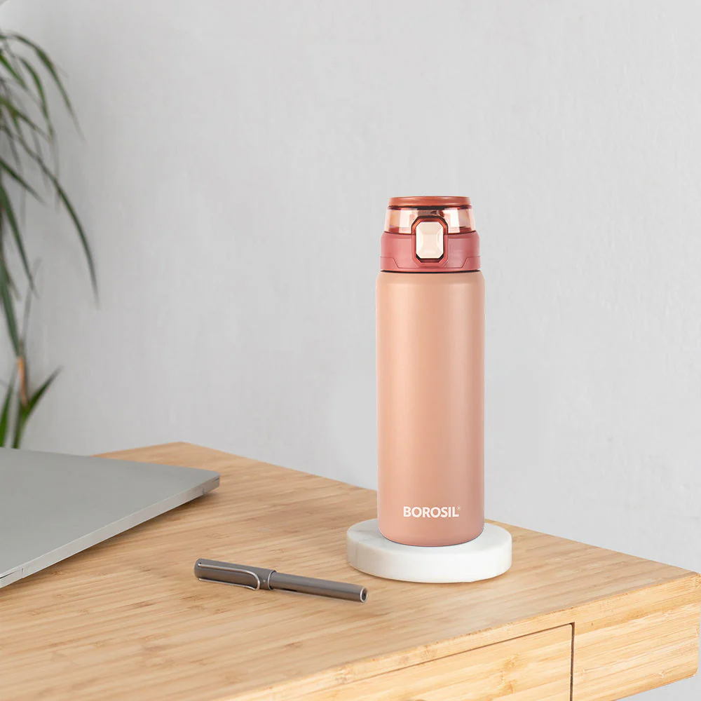 Personalised Aquasport Insulated Bottle, Peach - Image 8
