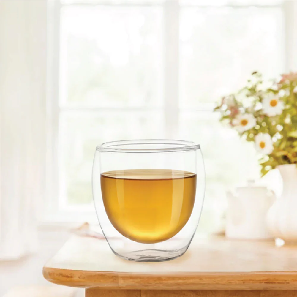 Borosil Bella Double Wall Glass Tumbler - Image 2