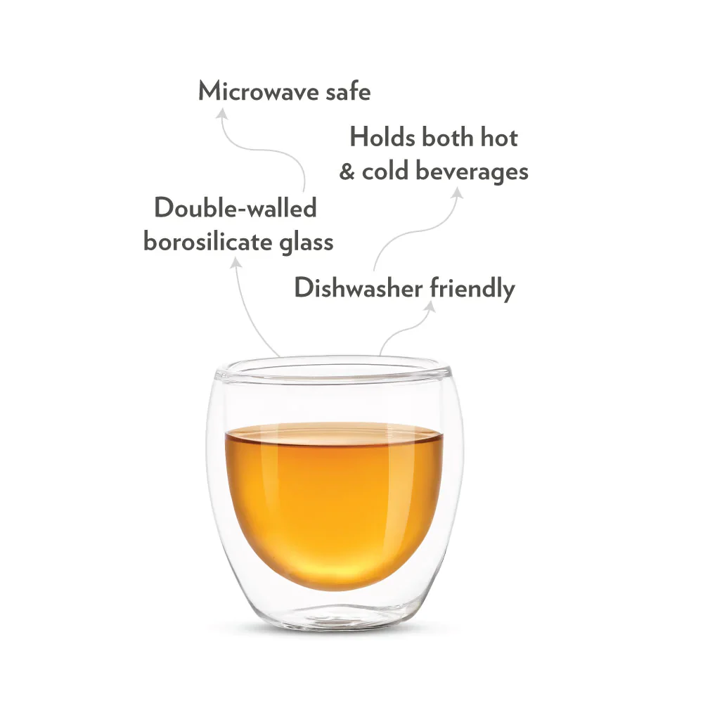 Borosil Bella Double Wall Glass Tumbler - Image 4
