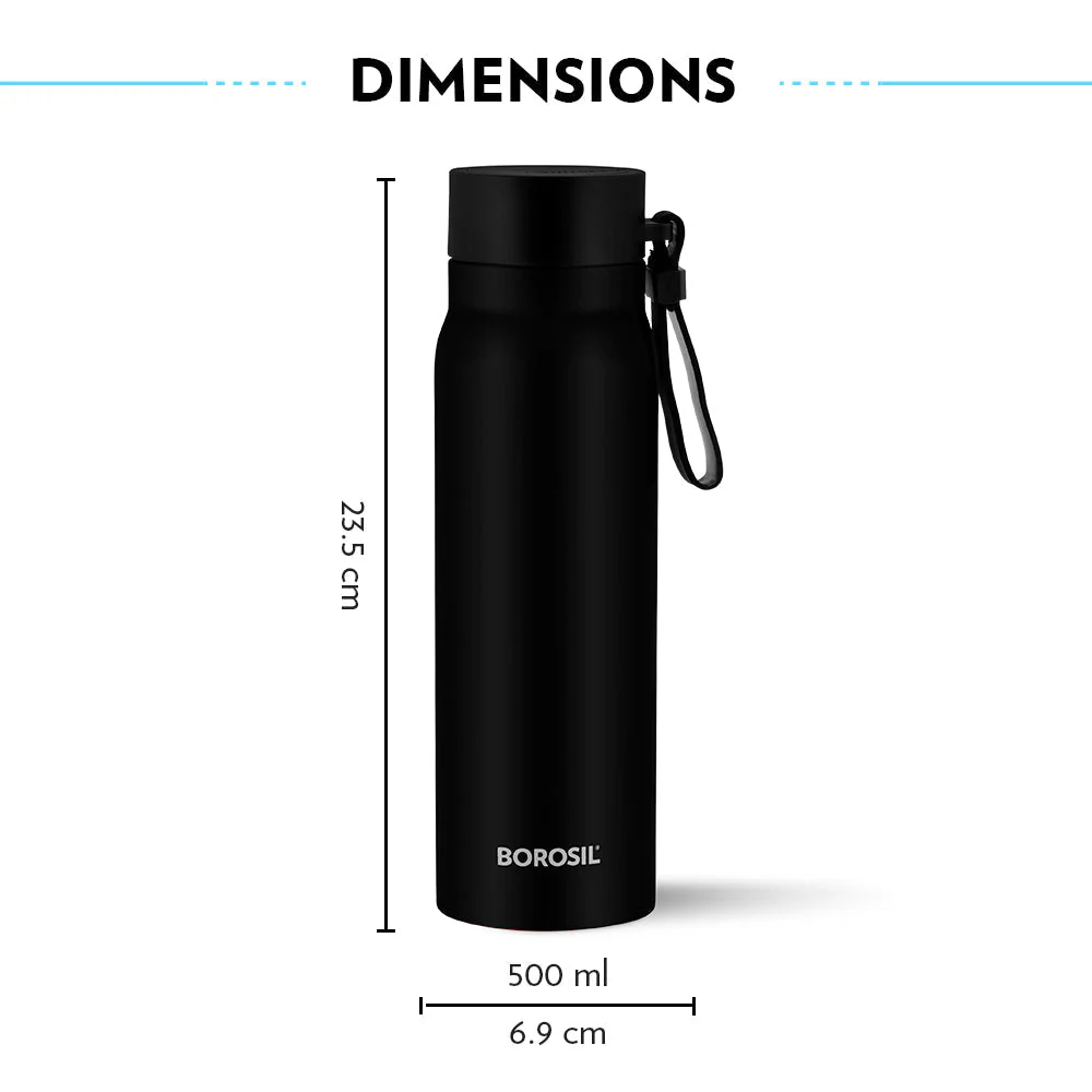 Bliss Bottle, Black, 500 ml - Personalised - Image 5