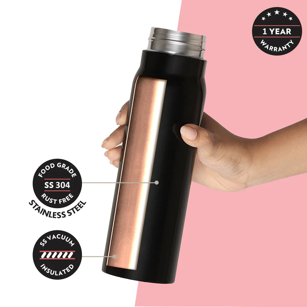 Bliss Bottle, Black, 500 ml - Personalised - Image 6