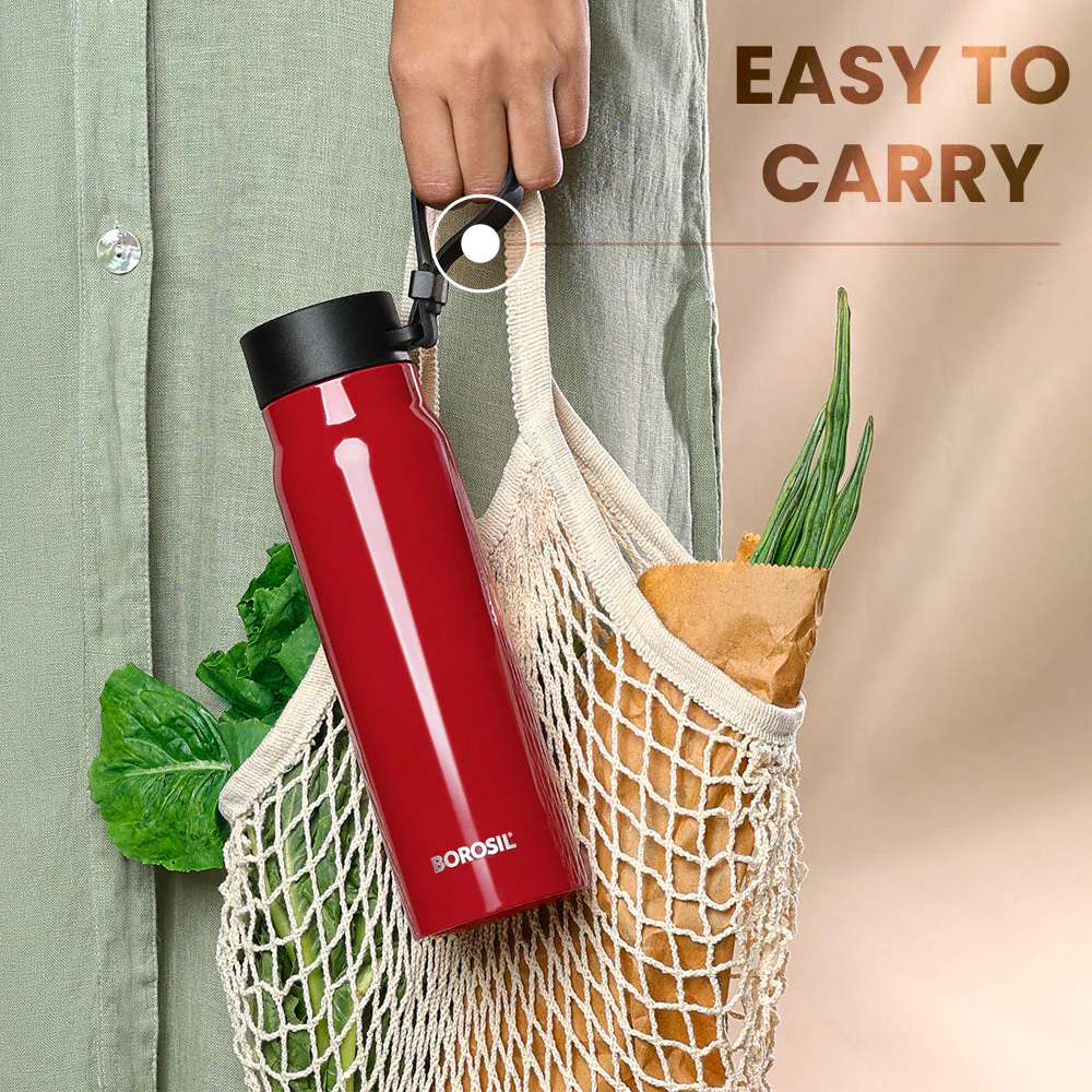Personalised Bliss Stainless Steel Double Wall Bottle, Red - Image 7