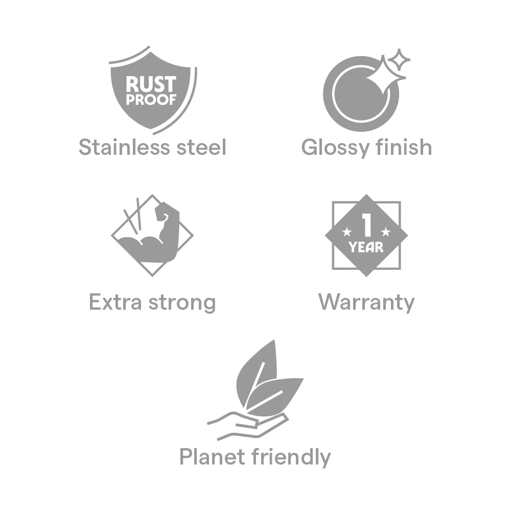 Borosil 24-piece Stainless Steel Dinner Set - Image 4