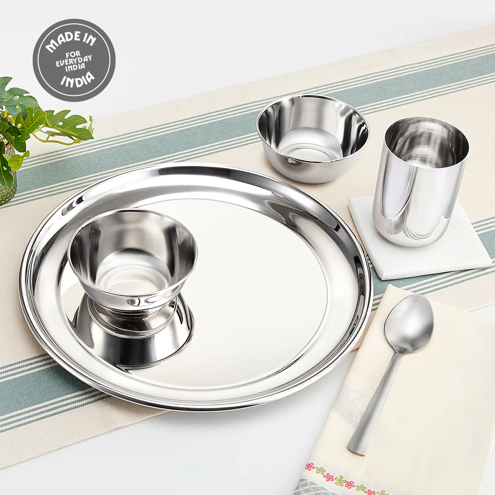 Borosil 24-piece Stainless Steel Dinner Set - Image 6