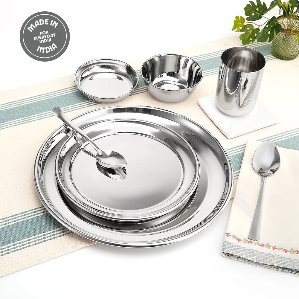 Borosil 51-piece Stainless Steel Dinner Set - Image 7