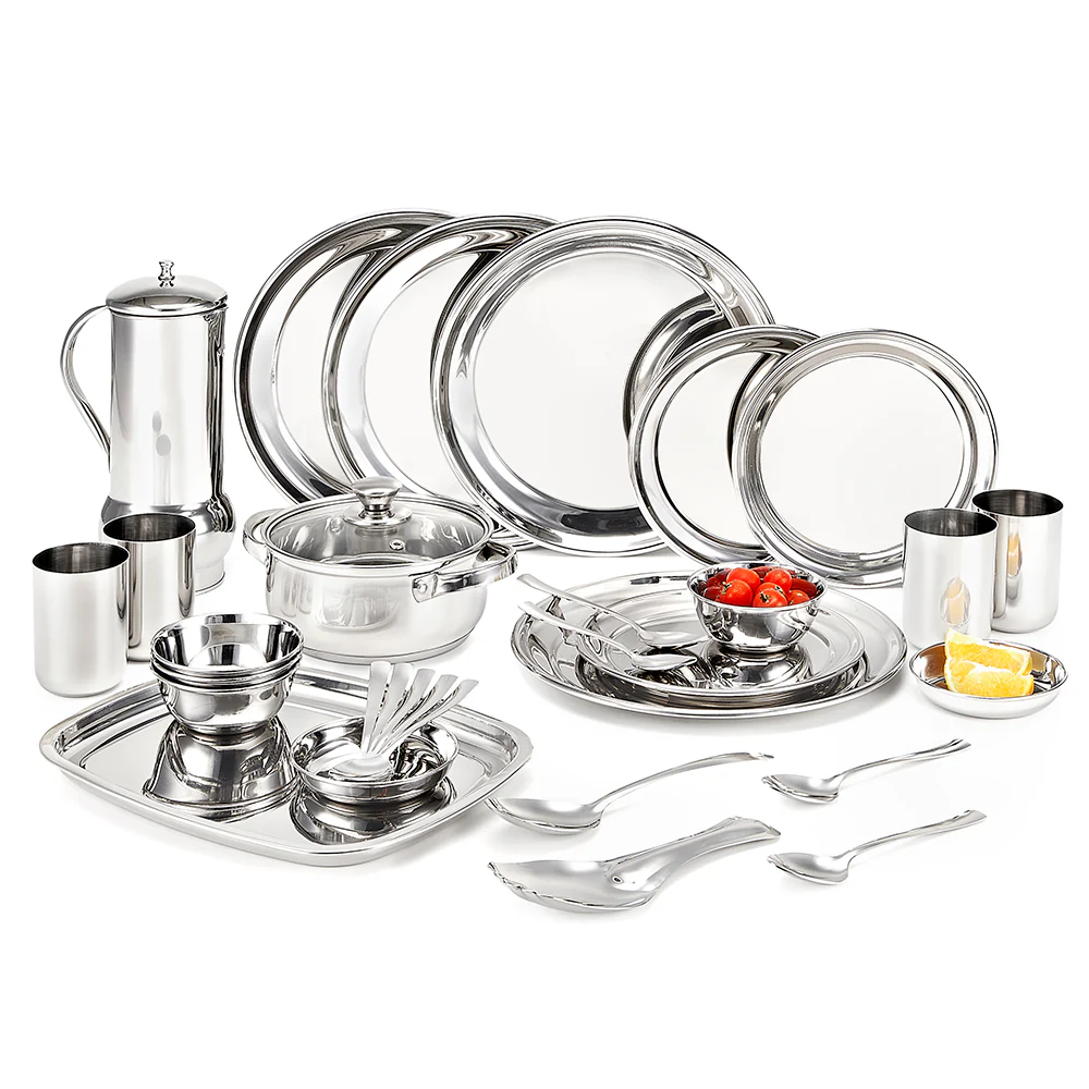 Borosil 51-piece Stainless Steel Dinner Set - Image 8