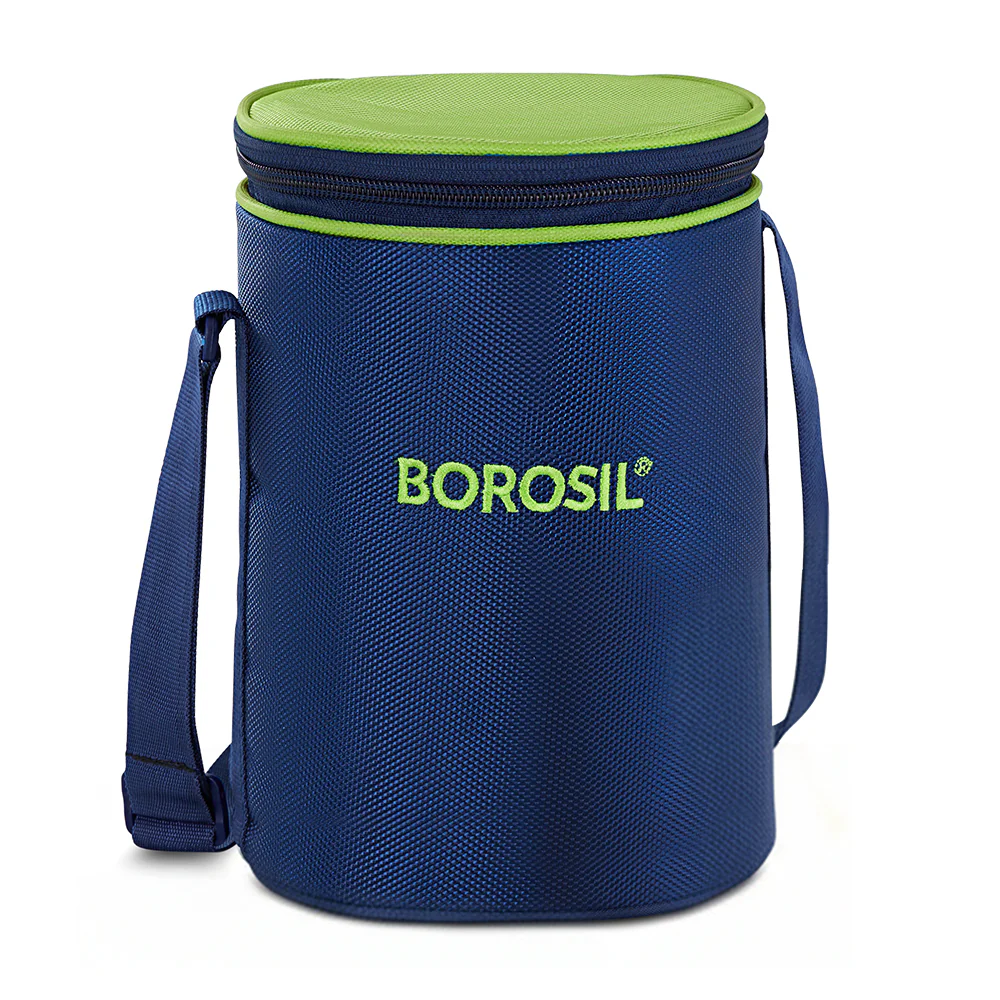 Borosil Alfa Green Lunch Bag, Round (Only Bag) - Image 2