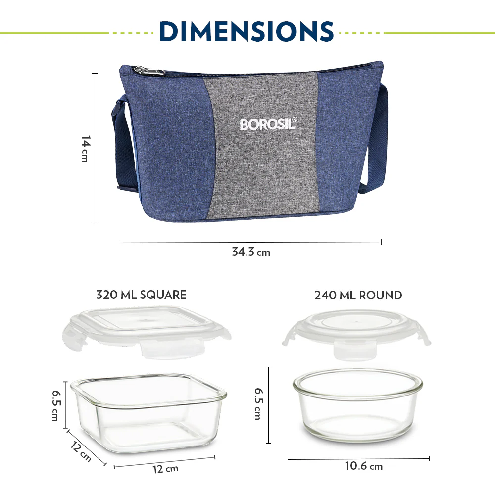 Alora Daisy Universal Glass Lunch Box - Image 3