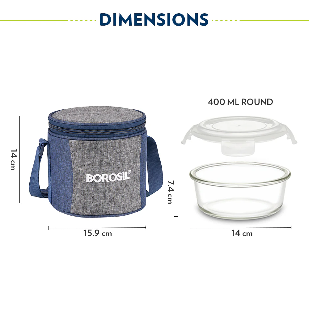 Alora Round Glass Lunch Box - Image 3