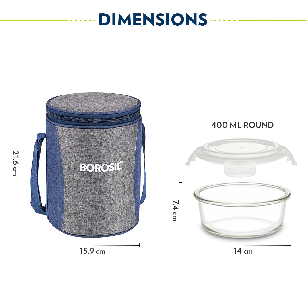 Alora Round Glass Lunch Box - Image 3