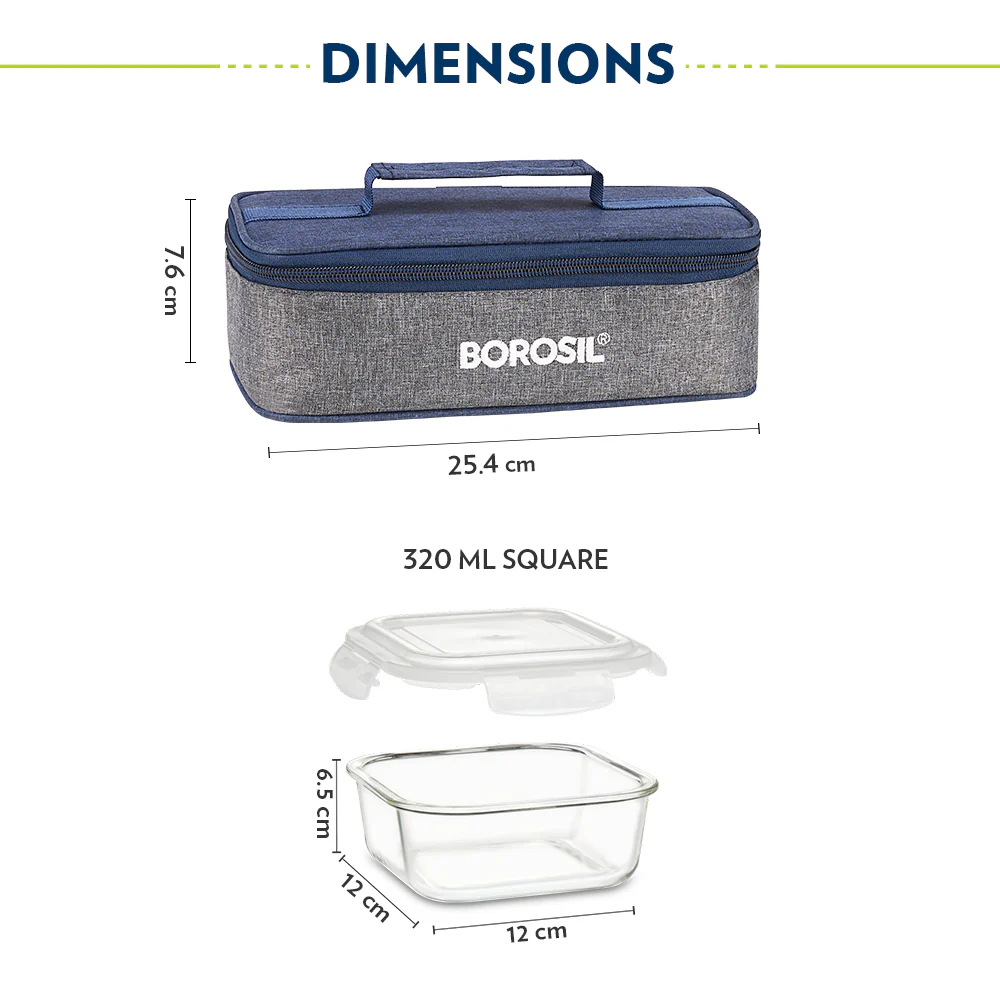 Alora Square Glass Lunch Box - Image 3
