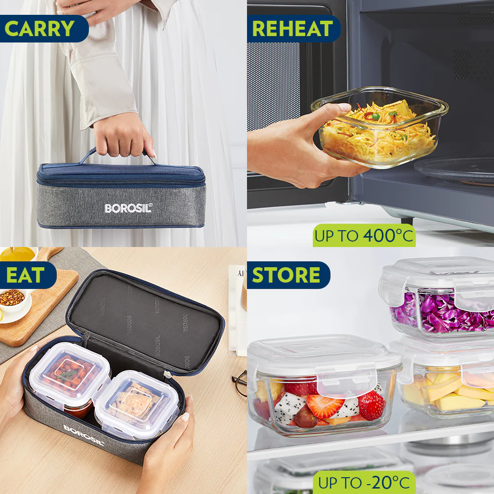 Alora Square Glass Lunch Box - Image 8