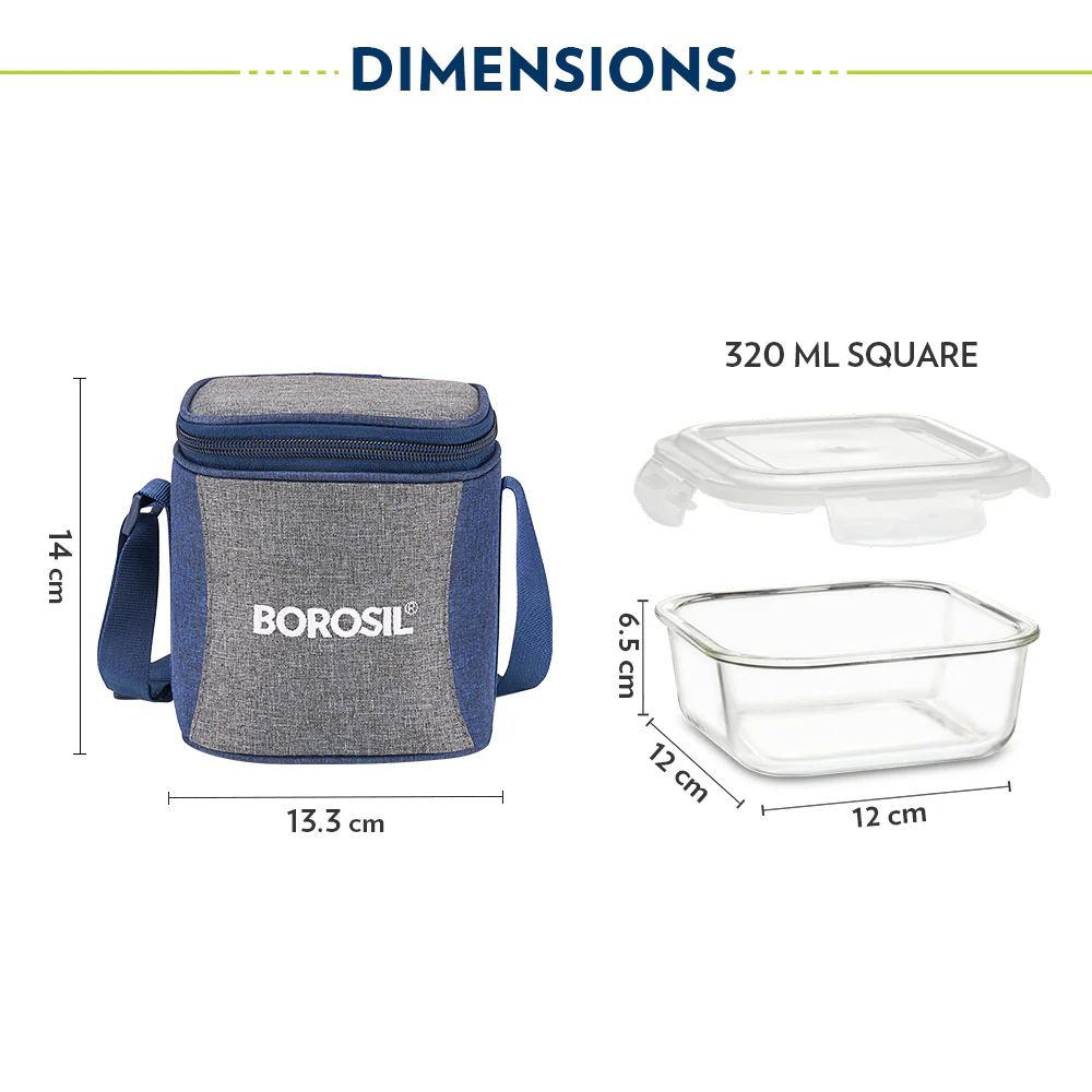 Alora Square Glass Lunch Box - Image 3