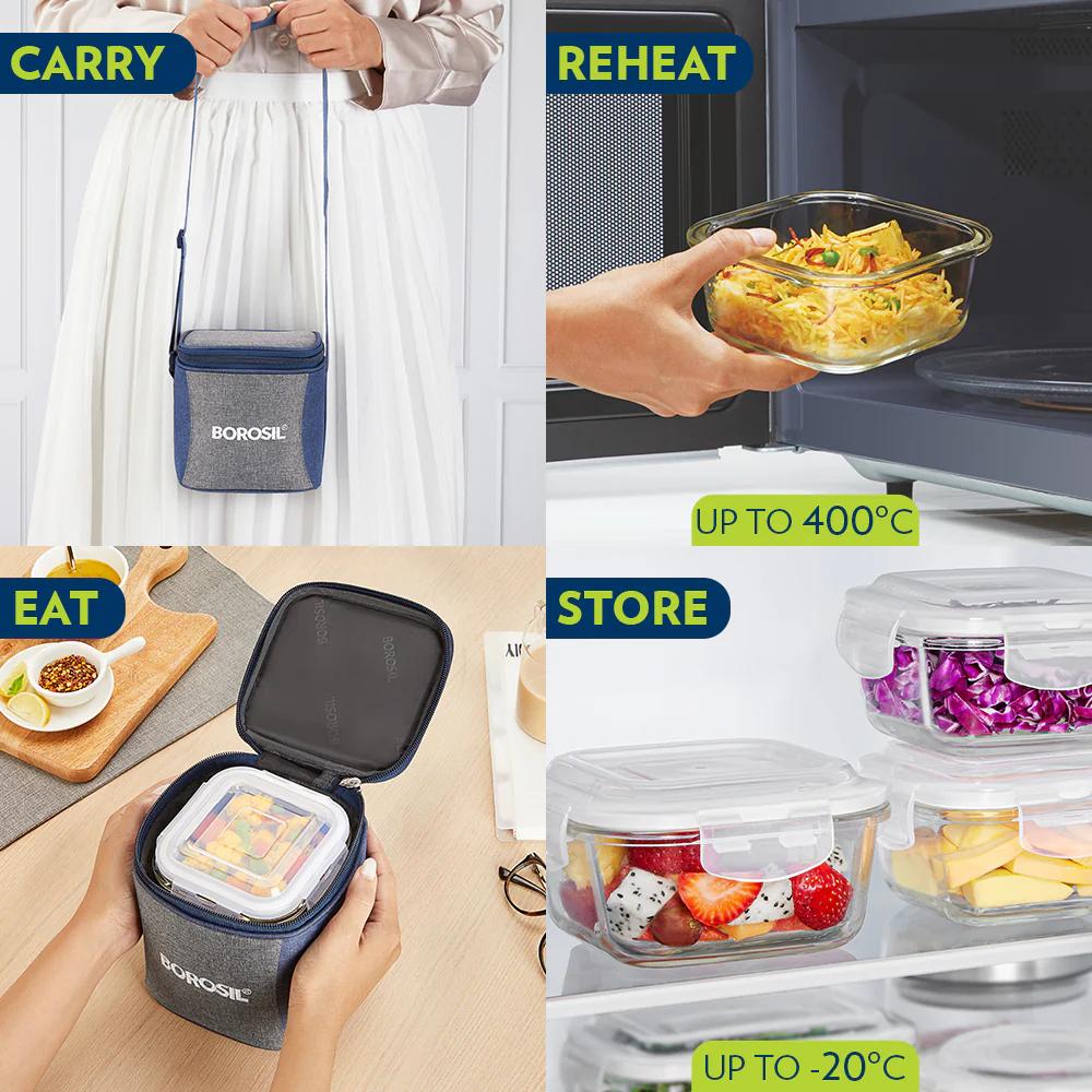 Alora Square Glass Lunch Box - Image 8
