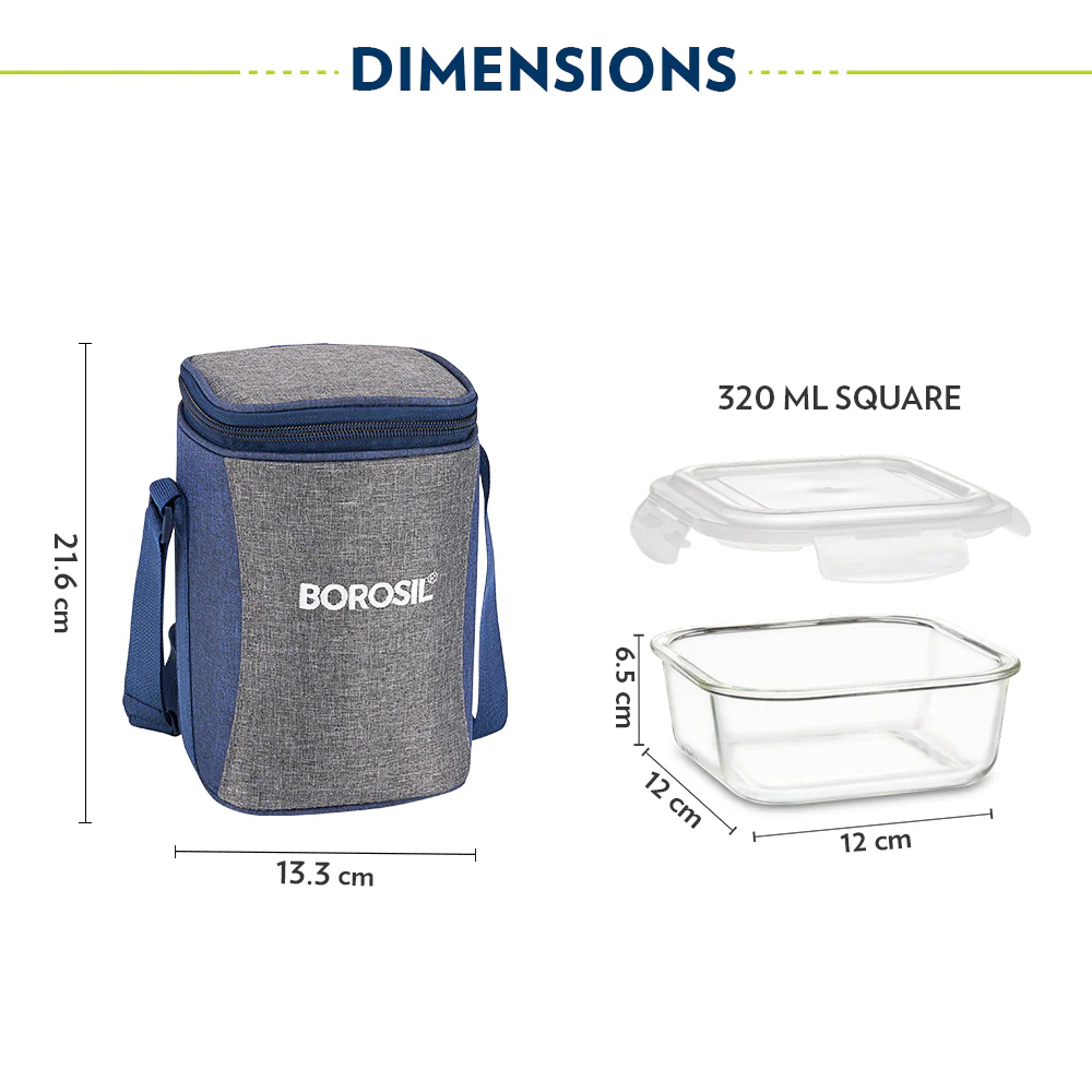 Alora Square Glass Lunch Box - Image 3