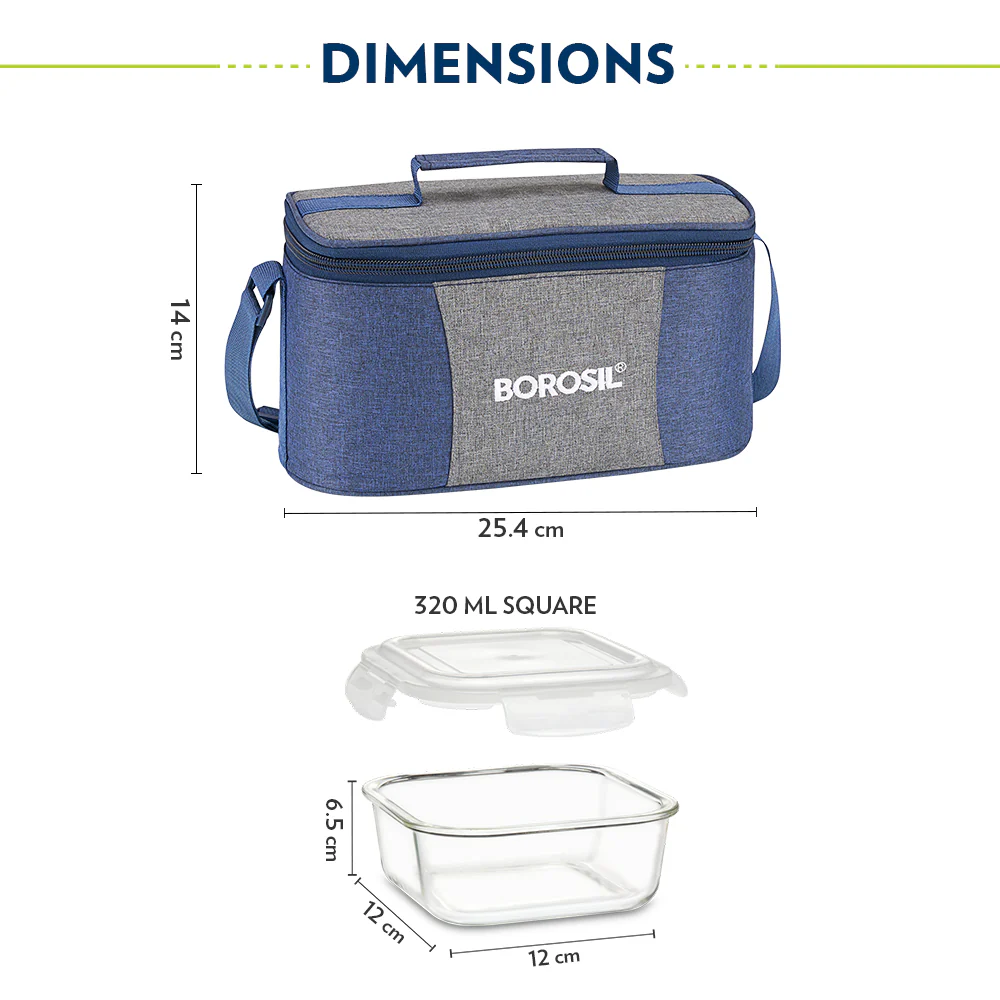 Alora Square Glass Lunch Box - Image 3