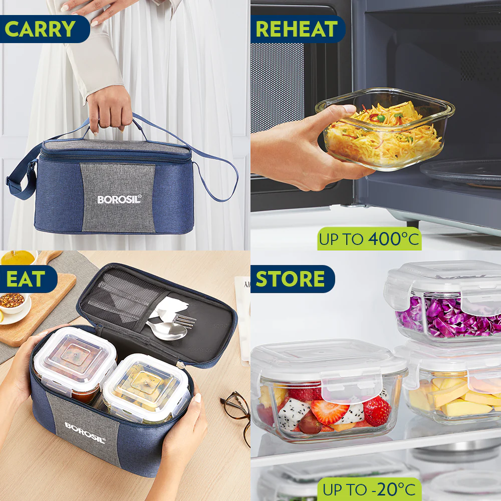 Alora Square Glass Lunch Box - Image 8