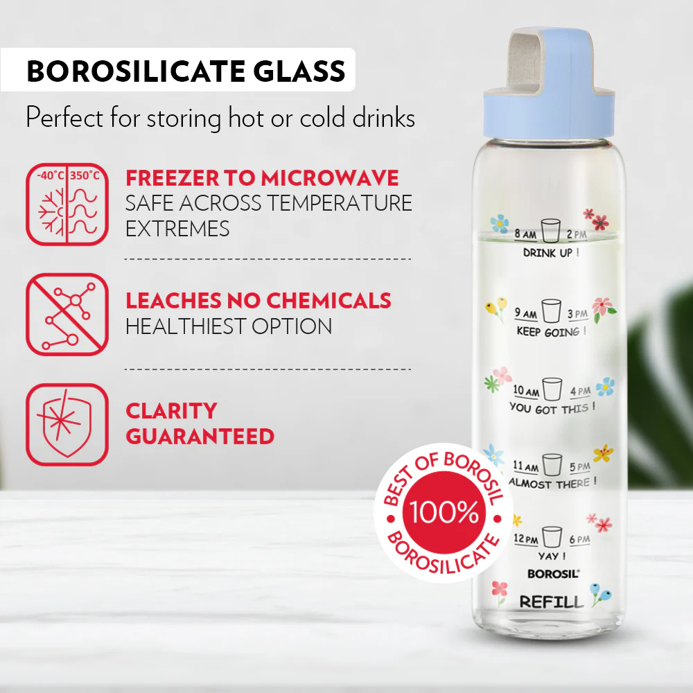AM PM Clear Glass Bottle - Image 7