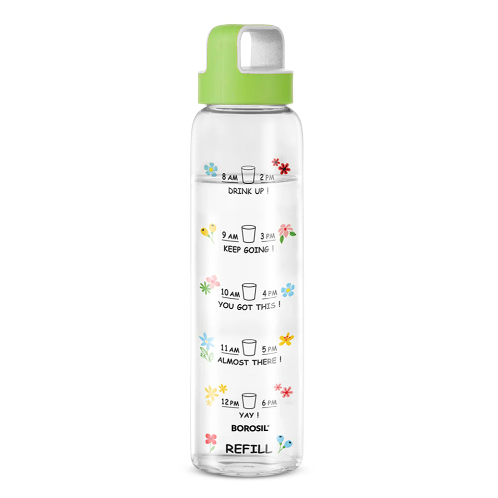 AM PM Clear Glass Bottle - Image 2