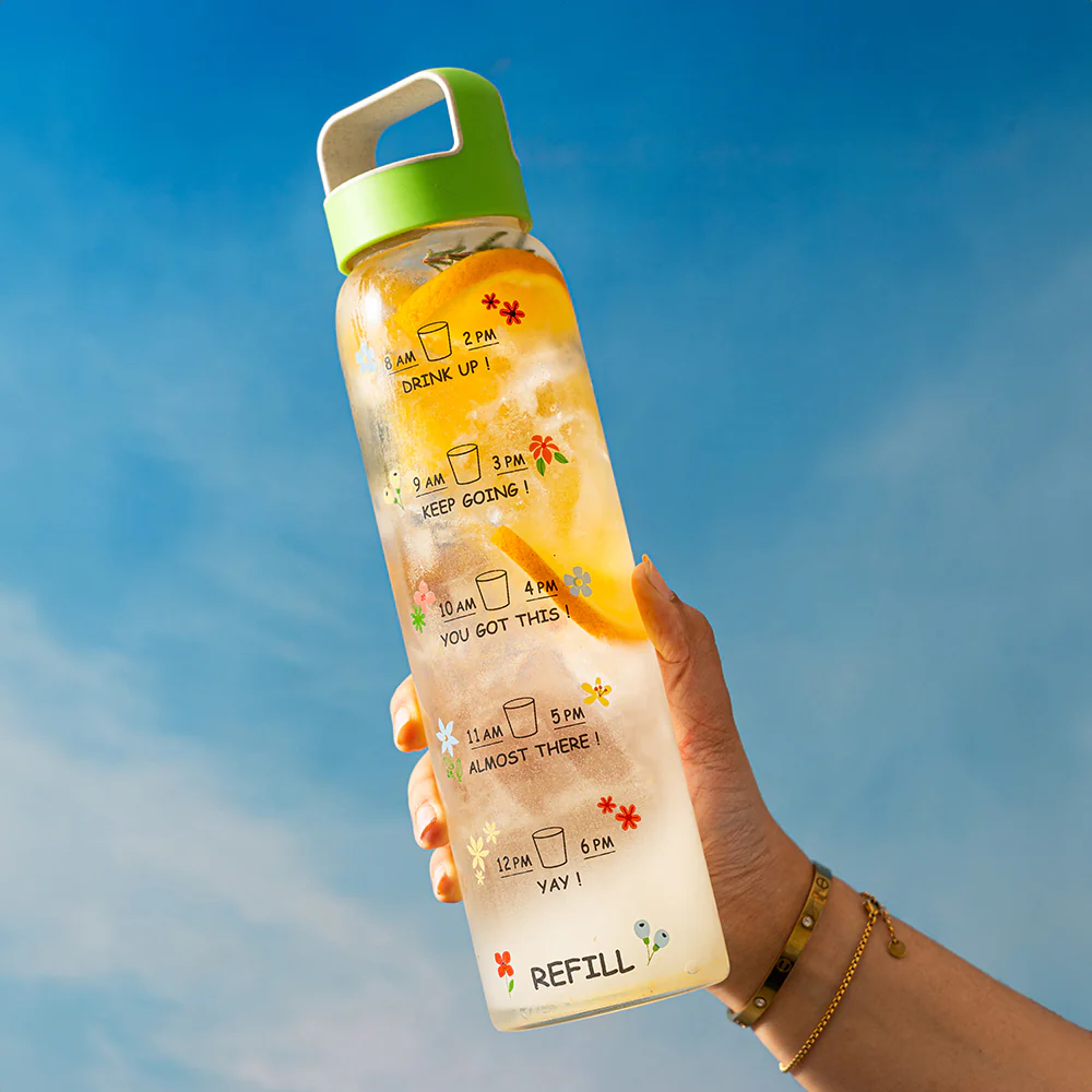 AM PM Clear Glass Bottle - Image 8