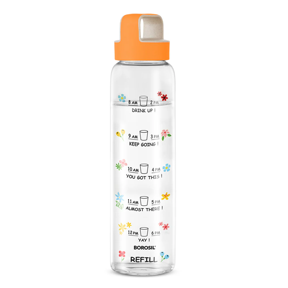 AM PM Clear Glass Bottle - Image 3