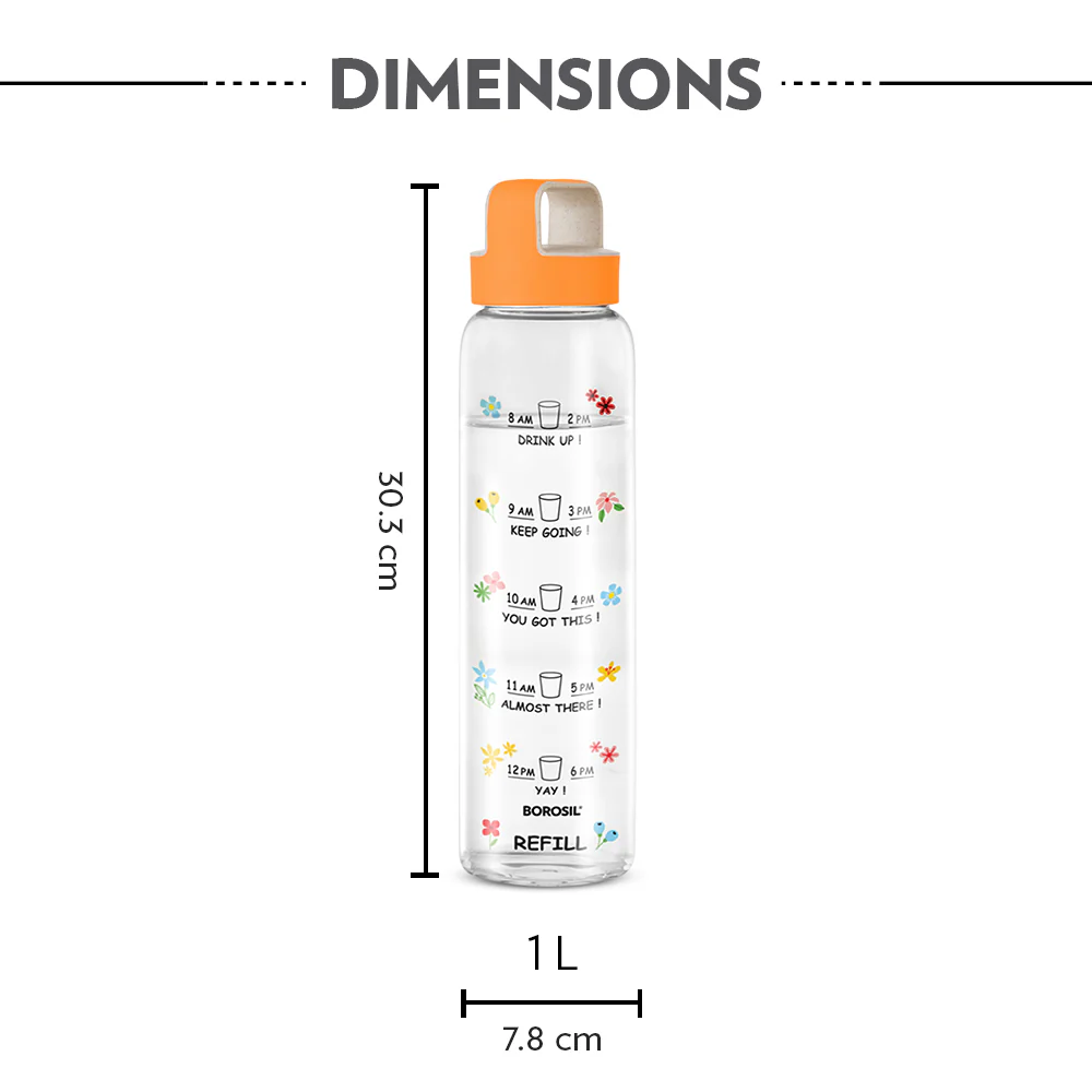 AM PM Clear Glass Bottle - Image 4