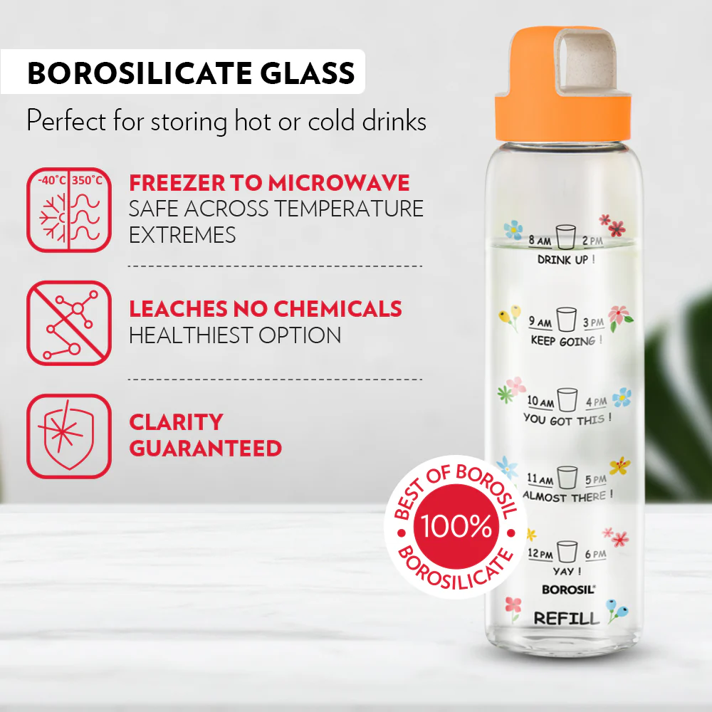 AM PM Clear Glass Bottle - Image 8