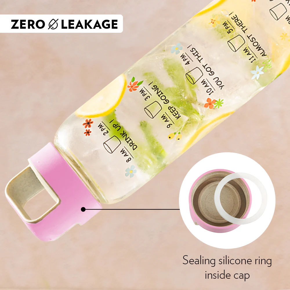 AM PM Clear Glass Bottle - Image 5