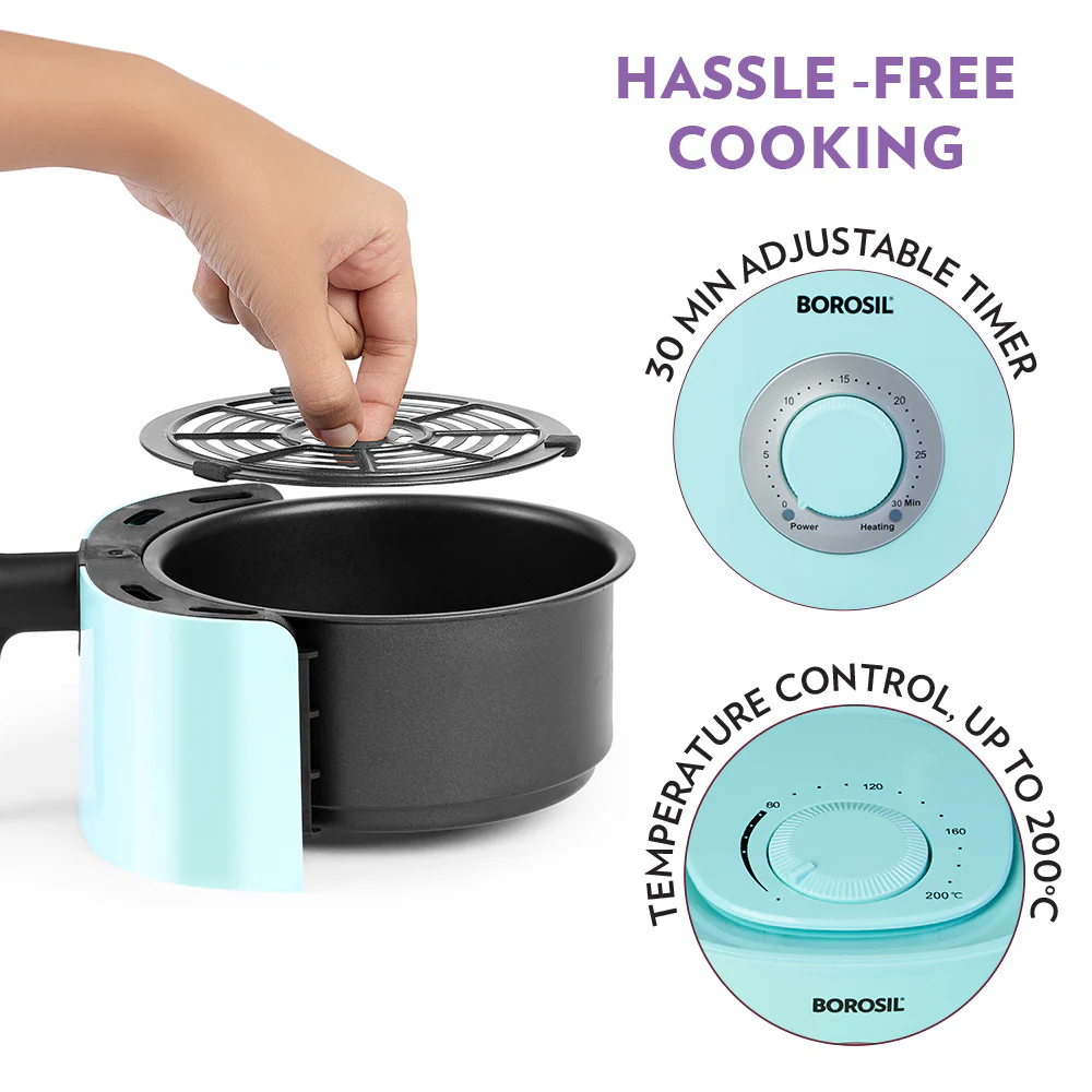 Smart Electric Air Fryer – Blue | Healthy Oil-Free Cooking - Image 10