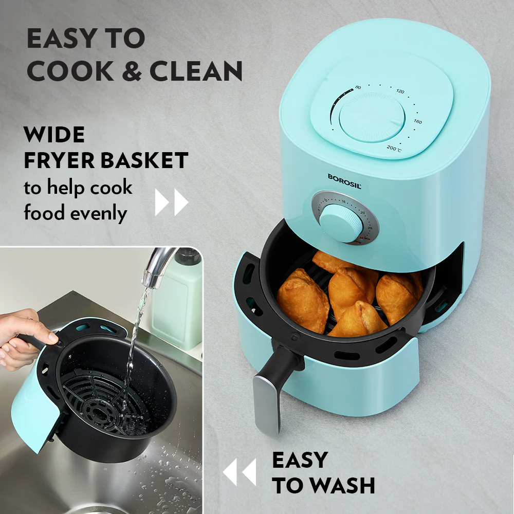 Smart Electric Air Fryer – Blue | Healthy Oil-Free Cooking - Image 11