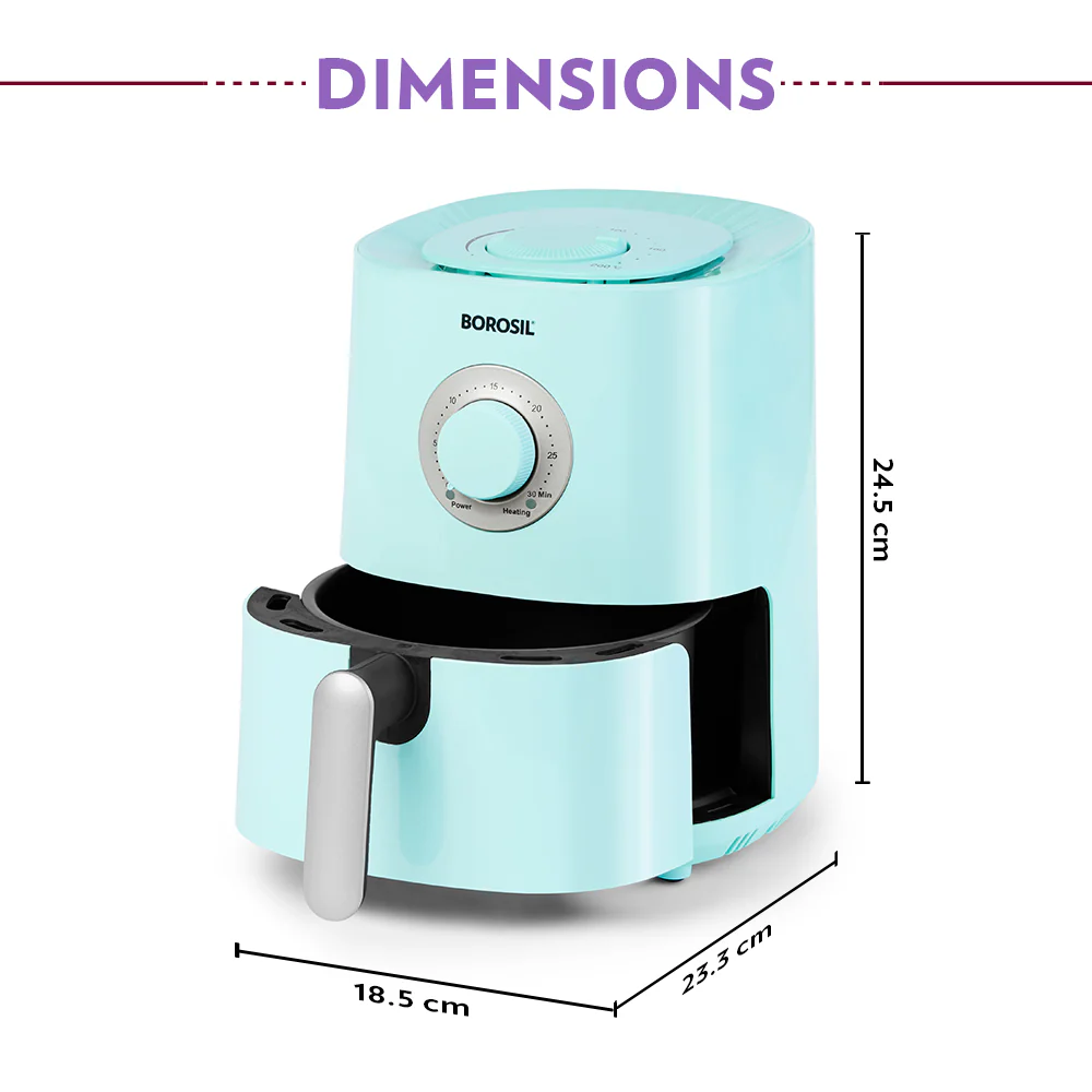 Smart Electric Air Fryer – Blue | Healthy Oil-Free Cooking - Image 4