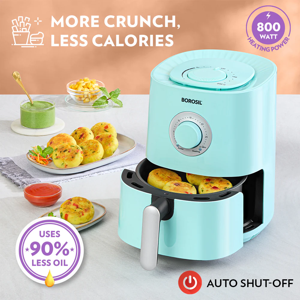 Smart Electric Air Fryer – Blue | Healthy Oil-Free Cooking - Image 5