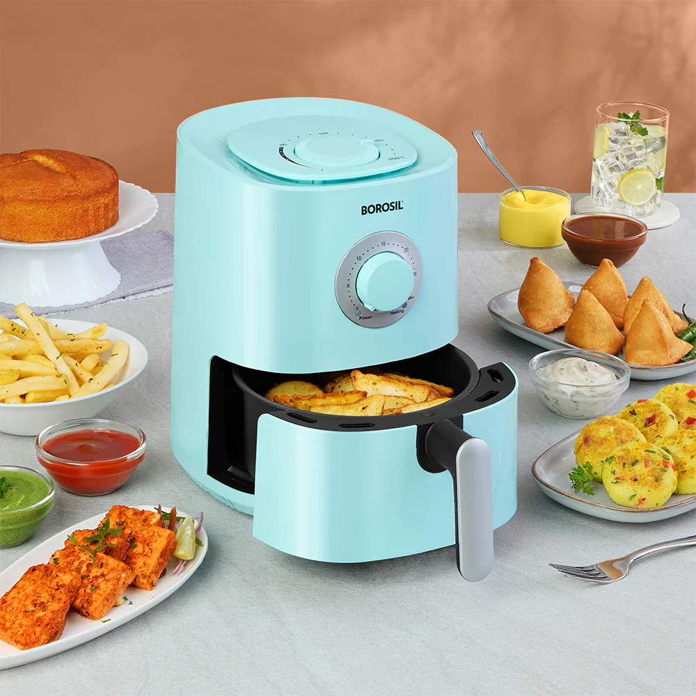 Smart Electric Air Fryer – Blue | Healthy Oil-Free Cooking - Image 9
