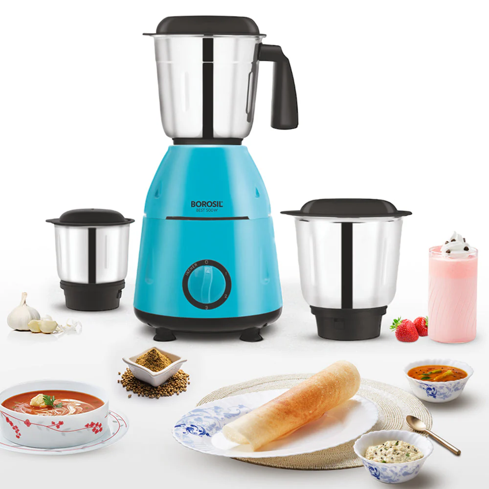 Powerful Mixer Grinder – Blue | Multi-Purpose Kitchen Appliance - Image 2