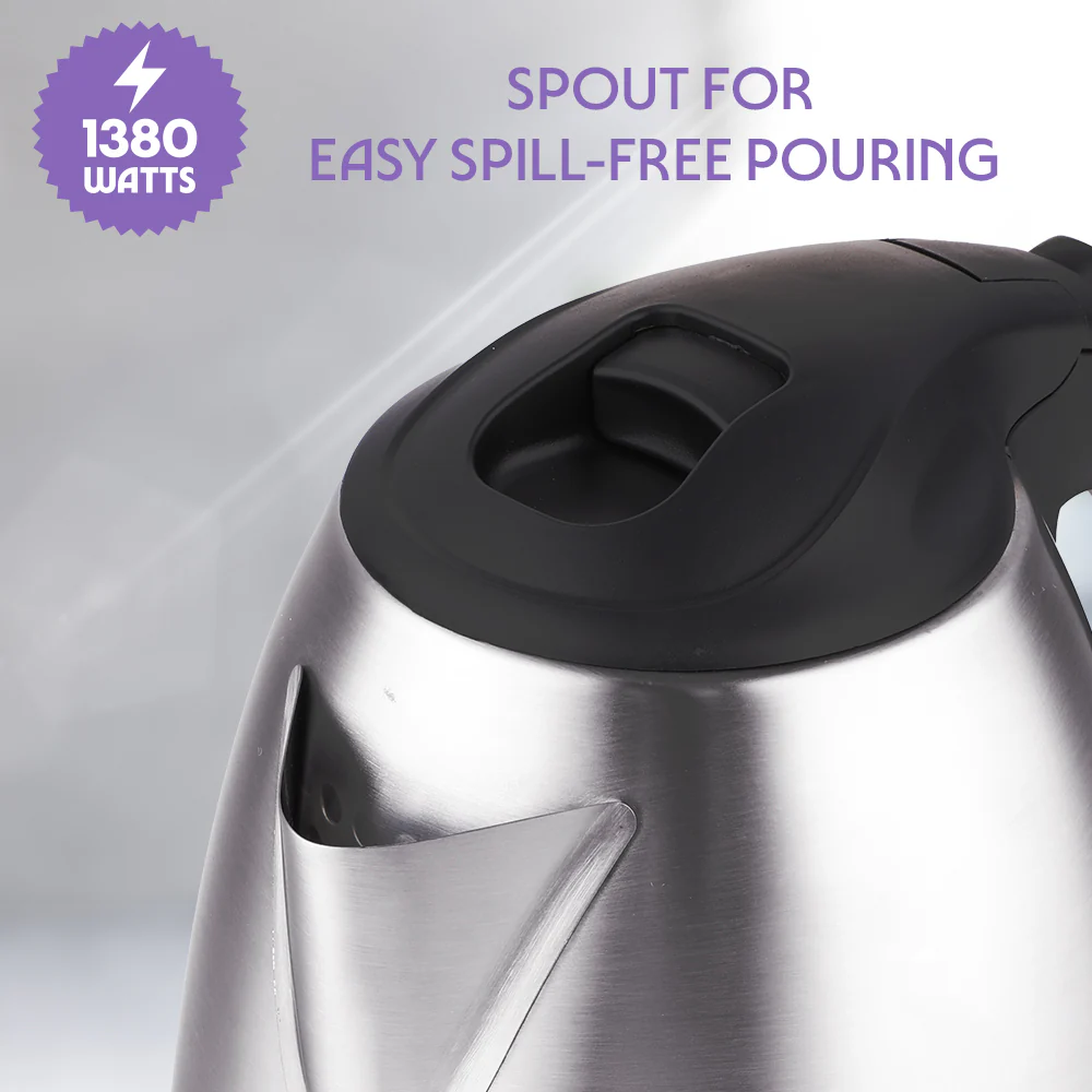 Bioluxe Variable Stainless Steel Electric Kettle - Image 6