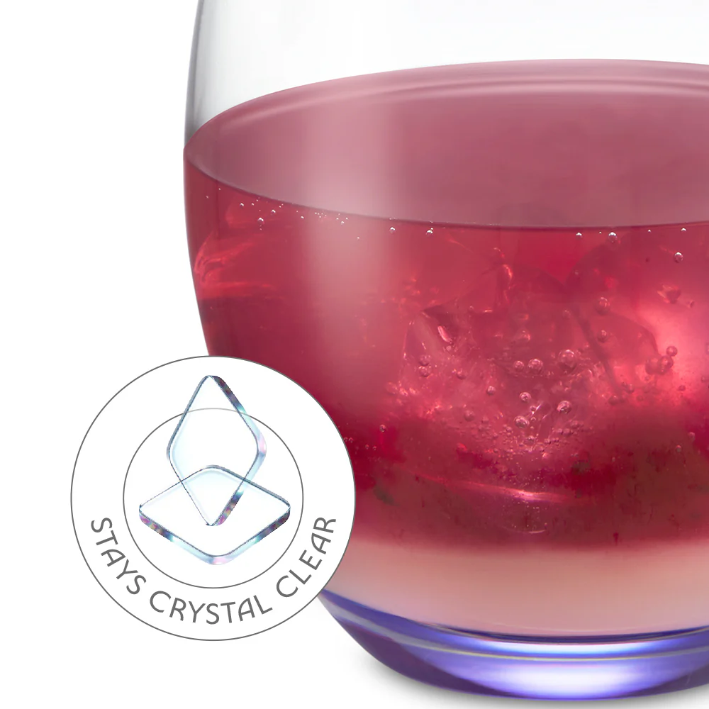 Bliss Glass Tumbler Set, Purple - Image 2