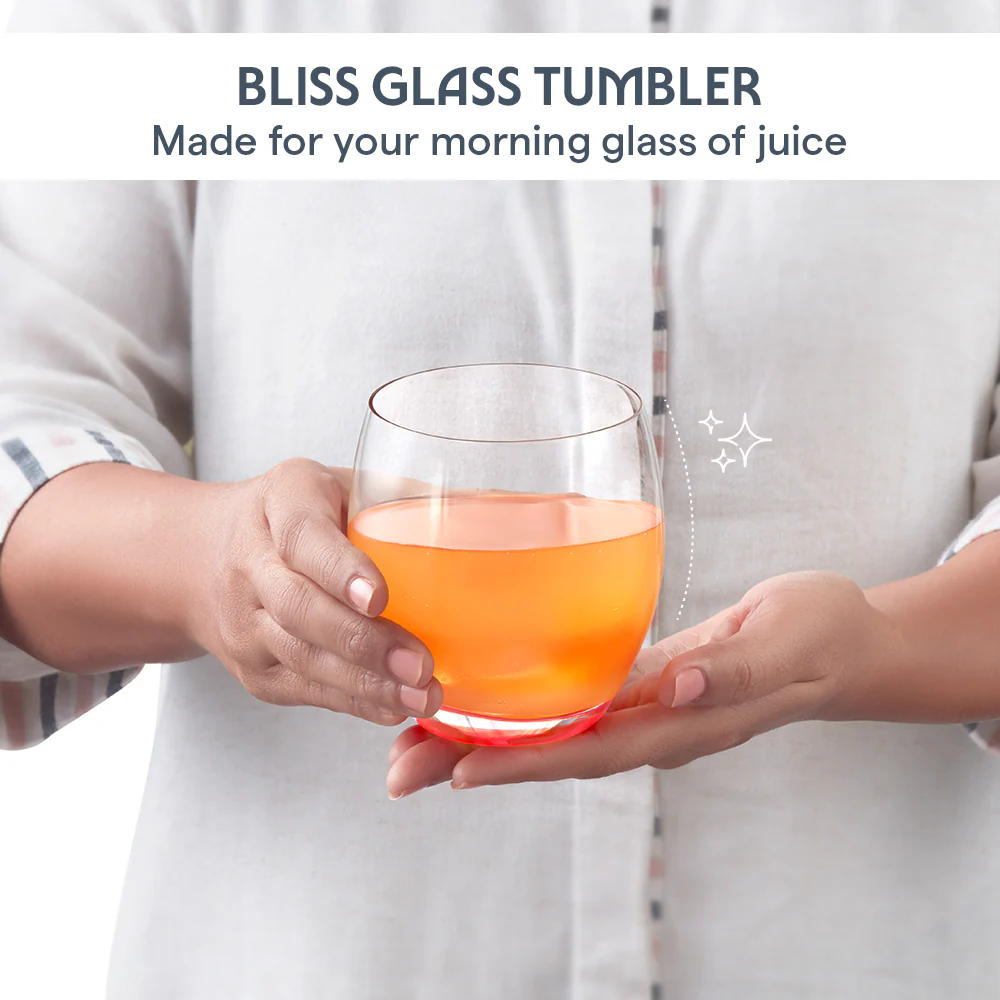 Bliss Glass Tumbler Set, Red - Image 4