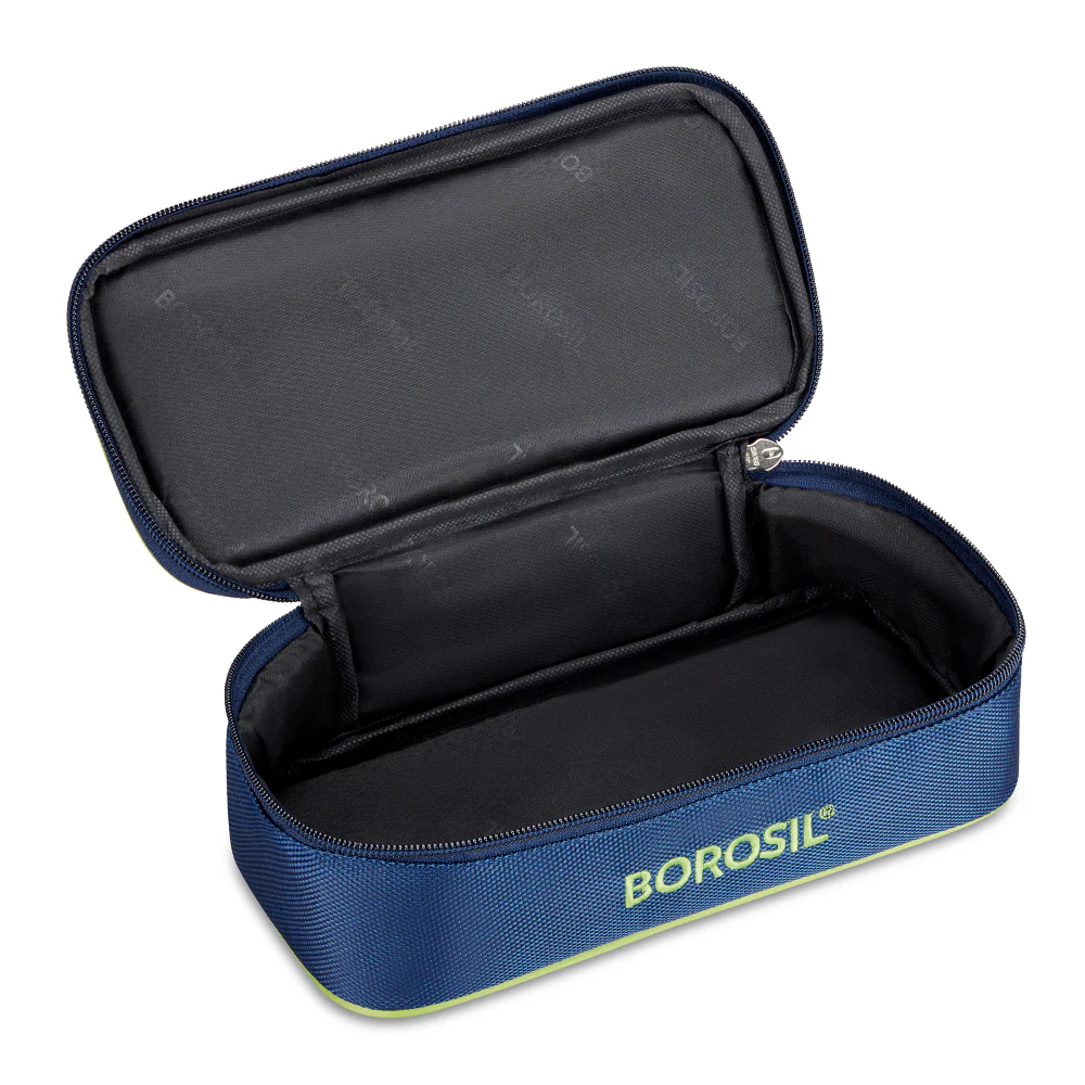 Borosil Blue Flat Lunch Bag, Square, For Set of 2, (320ml) (Only Bag) - Image 7