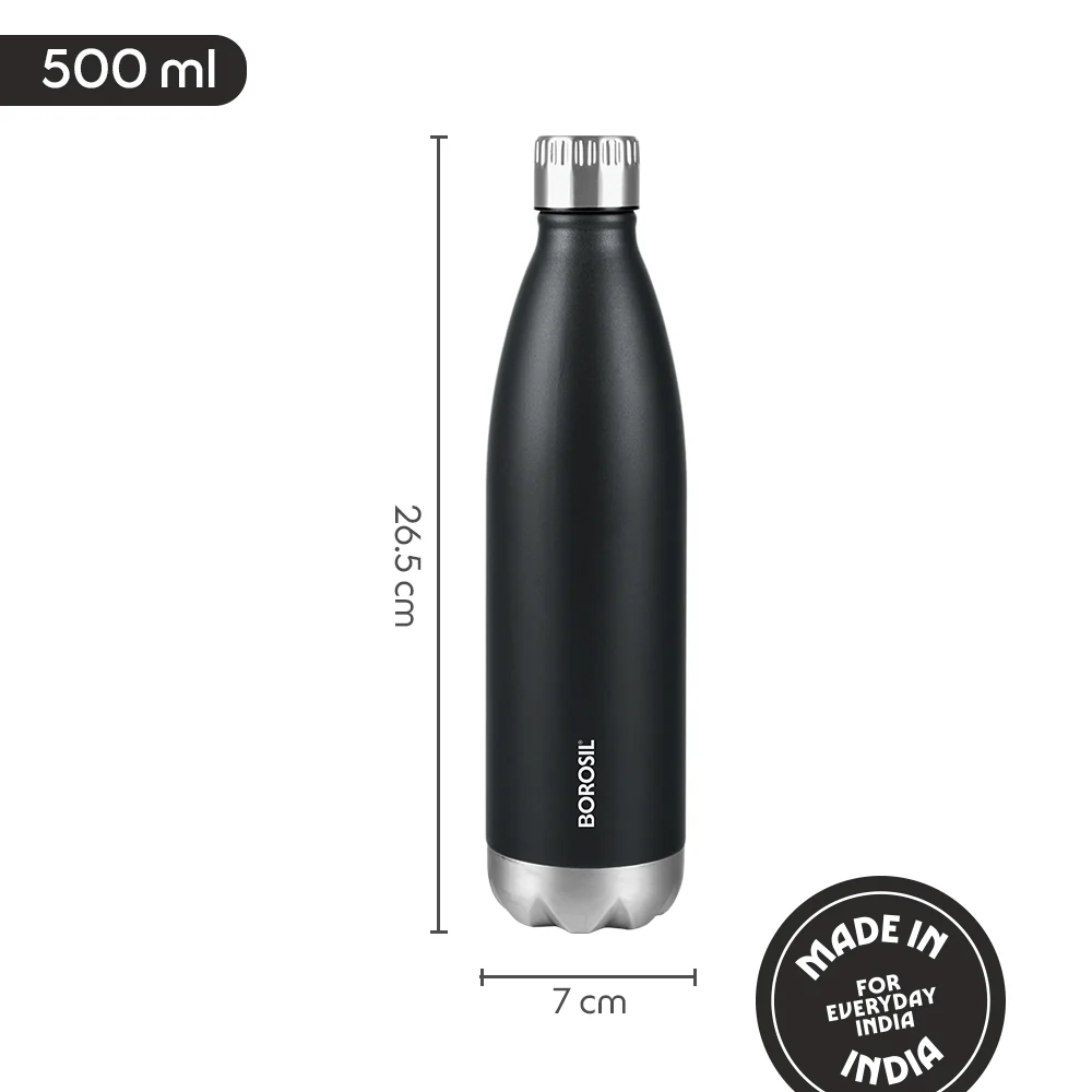 Bolt Insulated Bottle, Matte Black - Image 3
