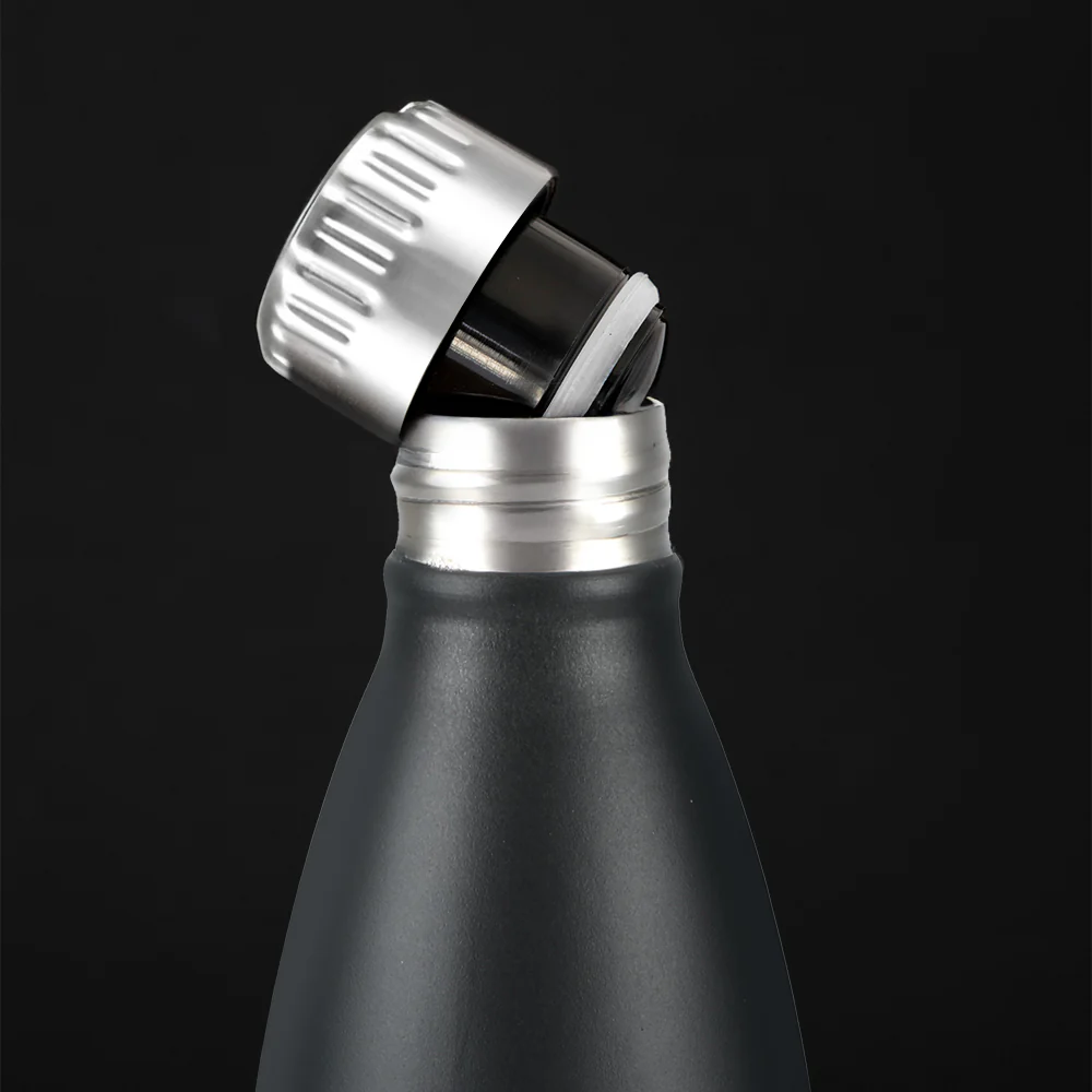 Bolt Double Wall Bottle, Matte Black - Image 8