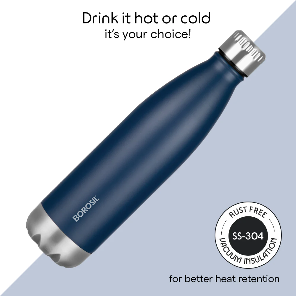 Personalised Bolt Double Wall Bottle, Blue - Image 6